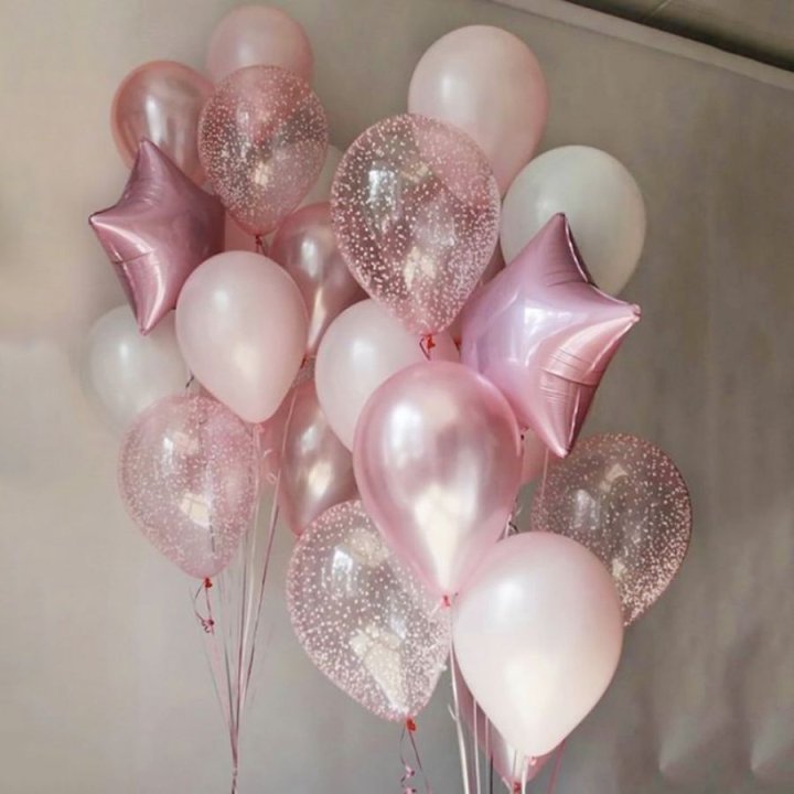 Фонтаны шаров "Розовый" в Чите