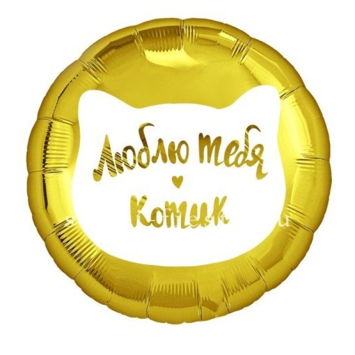 Фольгированный шар "Люблю тебя, Котик" в Чите