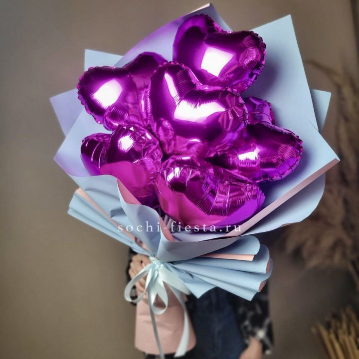 Букет из шаров сердец  в Чите