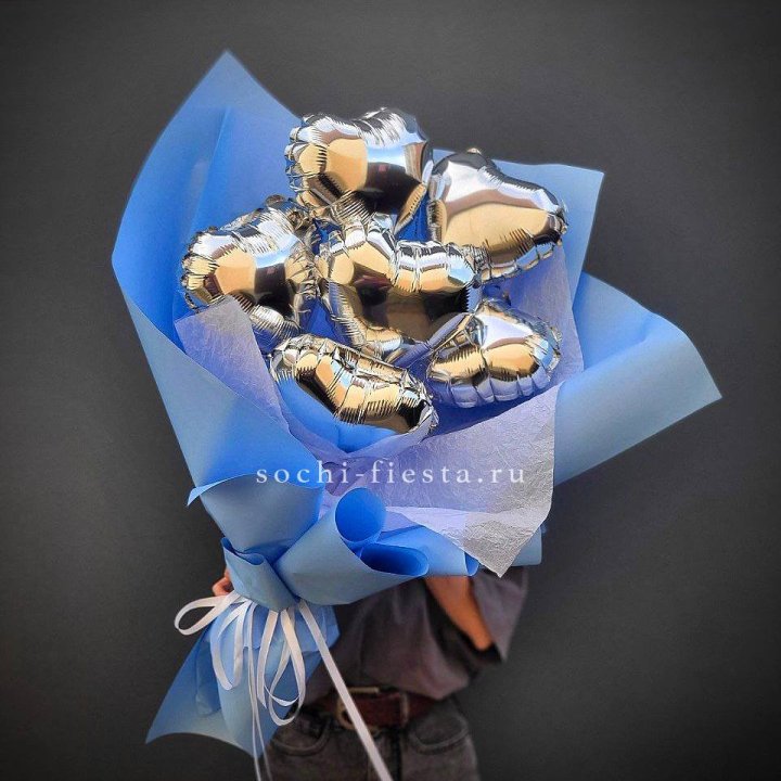 Букет из шаров сердец  №2 в Чите