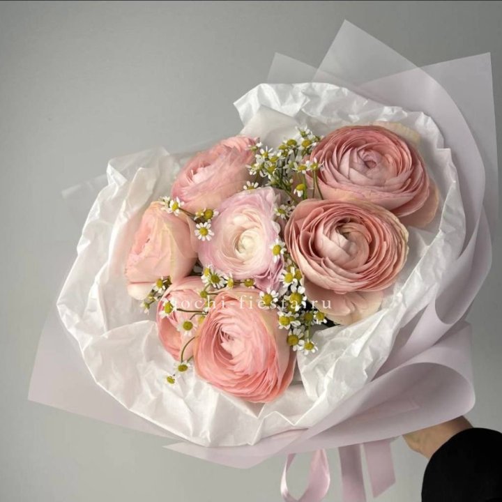 Ранункулюсы с ромашками в Чите