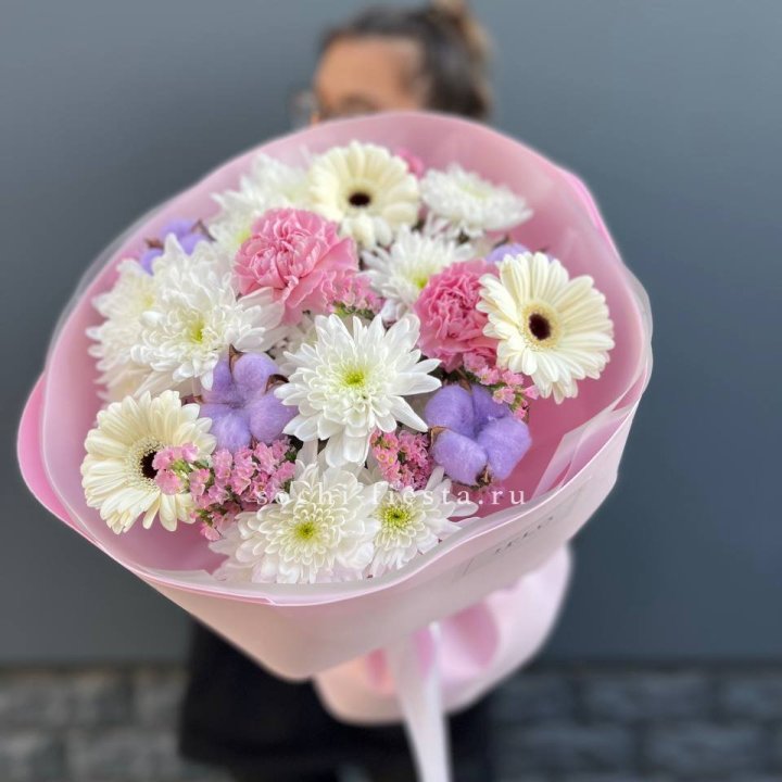 Букет цветов "Пинк спринг" в Чите