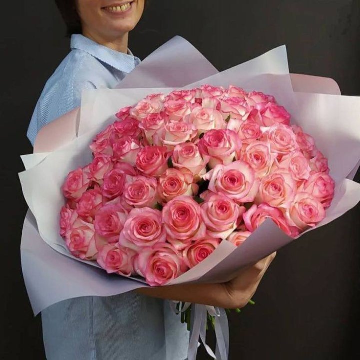 101 роза Джумилия в оформлении  в Чите