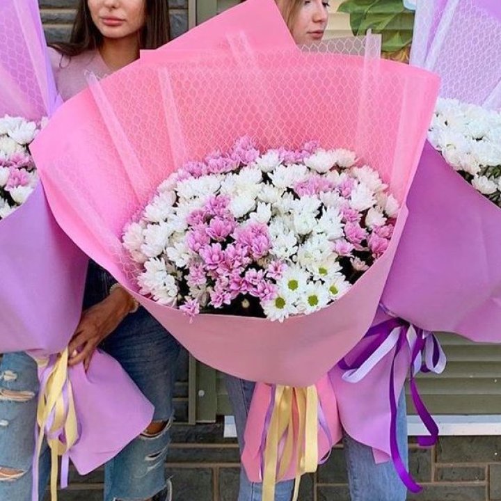 Букет хризантем №3 в Чите