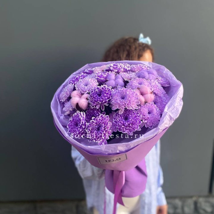 Хризантемы с хлопком в Чите