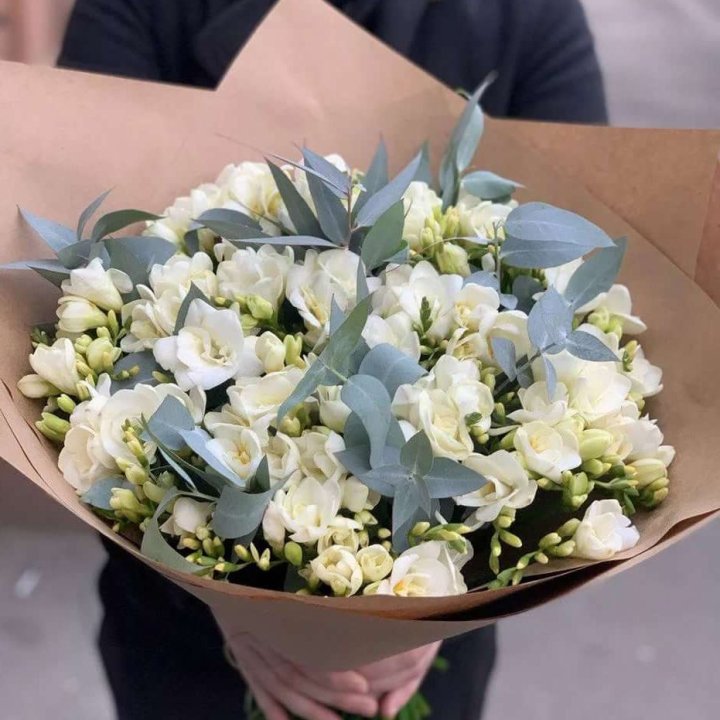 51 фрезия с эвкалиптом в Чите