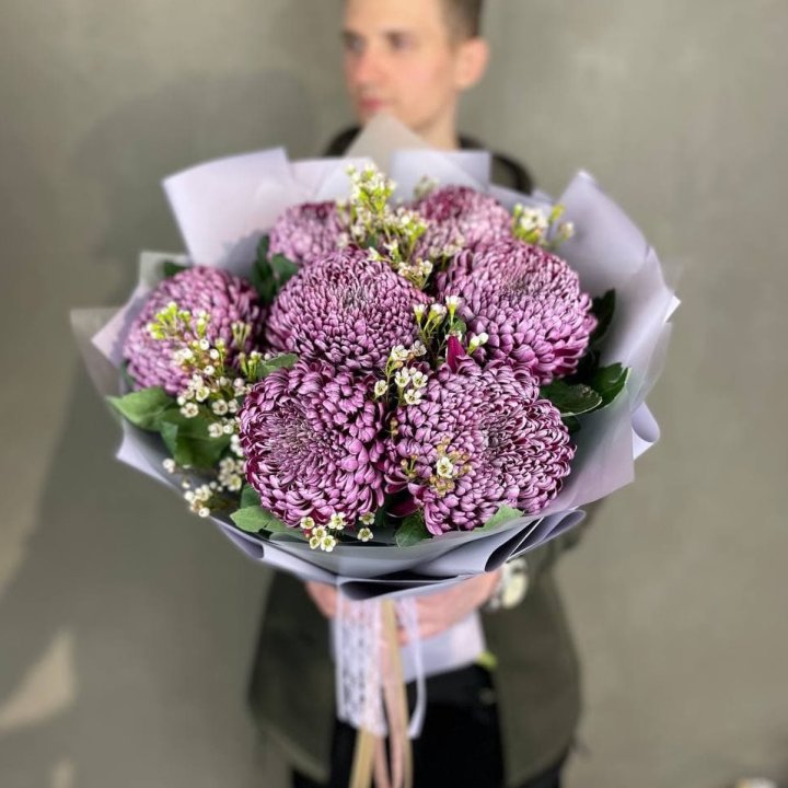 Букет хризантем "Палермо" в Чите