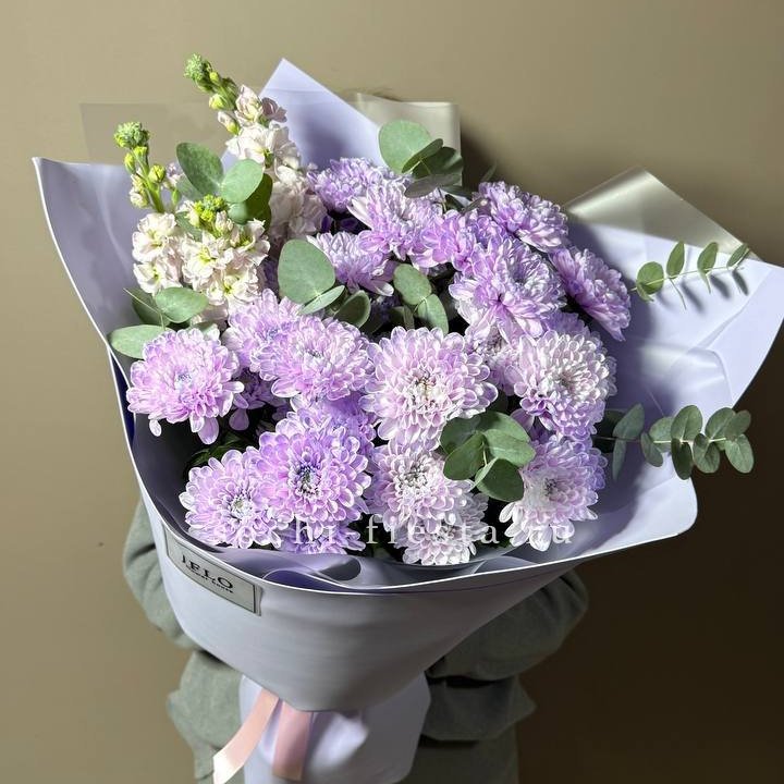 Дуо хризантема и маттиола в Чите