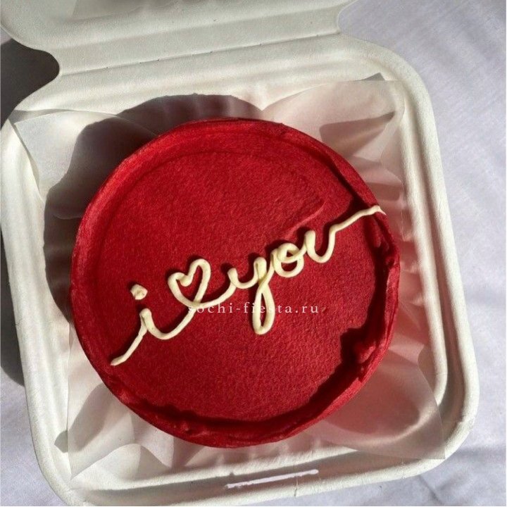 Бенто-торт "Я тебя люблю бесконечно" в Чите