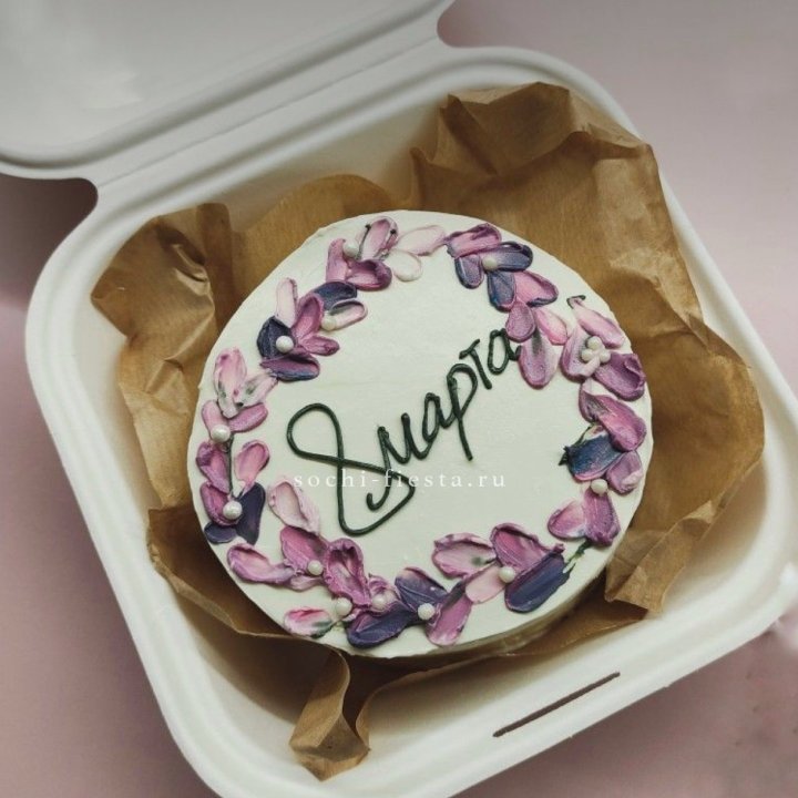 Бенто-торт "8 марта цветы"  в Чите