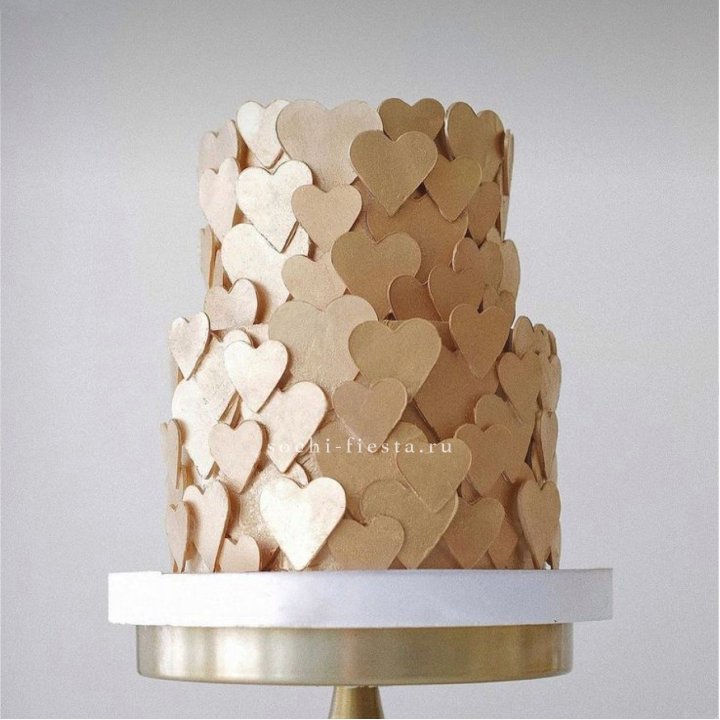 Торт "Hearts" gold в Чите