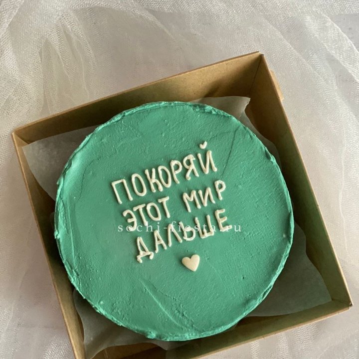 Бенто-торт "Покоряй этот мир" в Чите