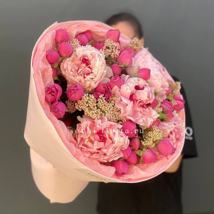  Букет с пионами "Преференс" в Чите