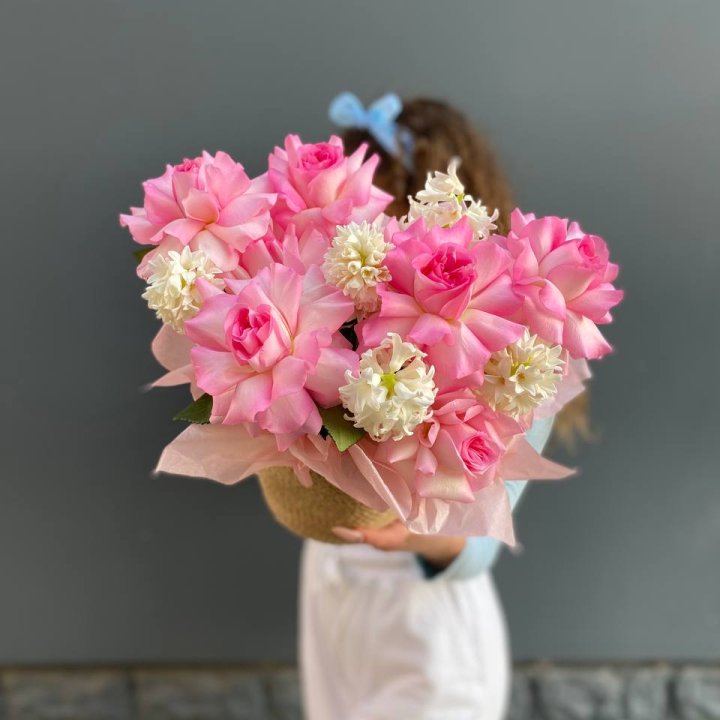 Дуо розы и гиацинты в Чите