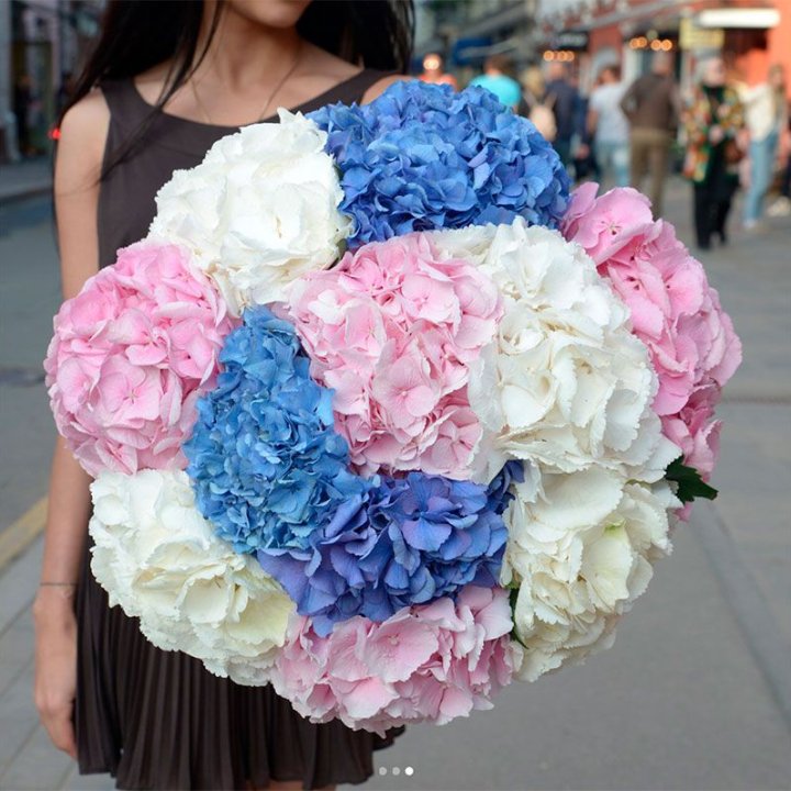 Букет гортензий "Инь-Янь" в Чите