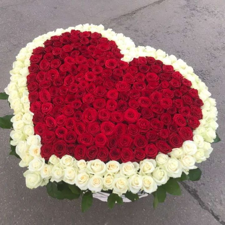 333 розы в корзине в Чите