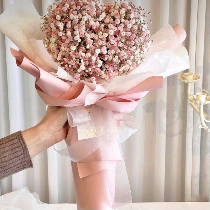 Сердце из гипсофилы  в Чите