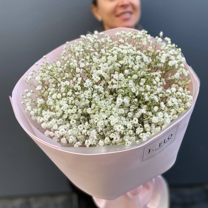 11 белых гипсофил в фоамиране в Чите