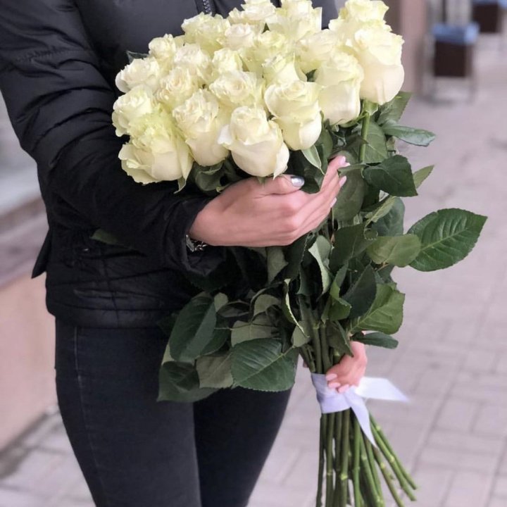 Голландские розы белые в Чите