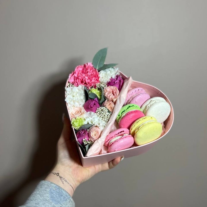 Дуо цветы и макаронсы в Чите