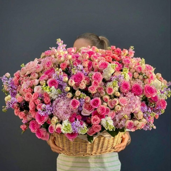 Цветочная корзина гигант №5 в Чите