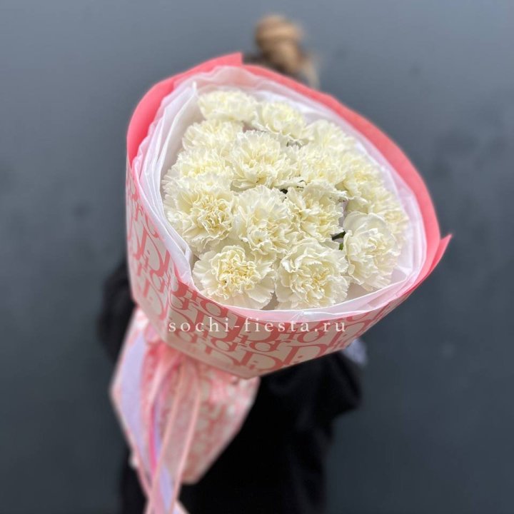 Белые диантусы №2 в Чите