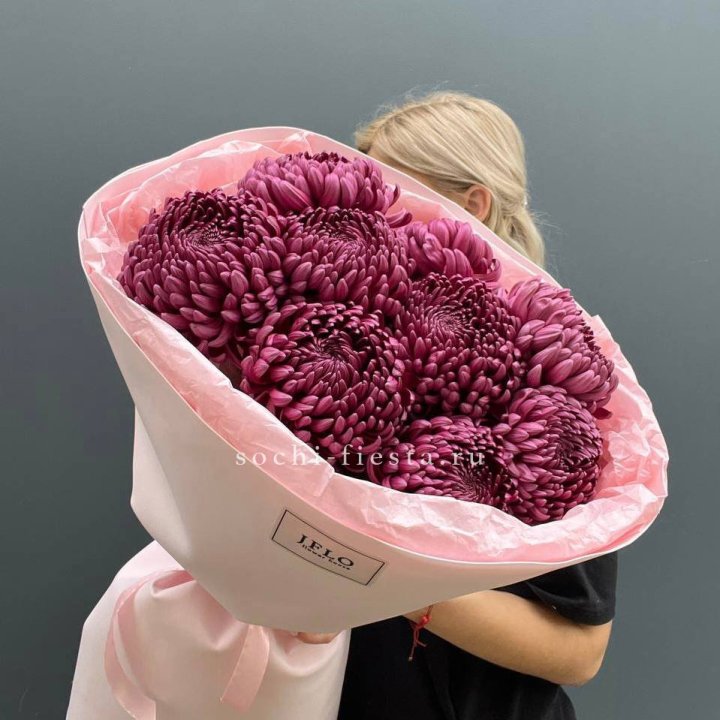 9 хризантем бигуди в Чите