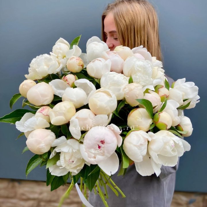Охапка пионов в Чите