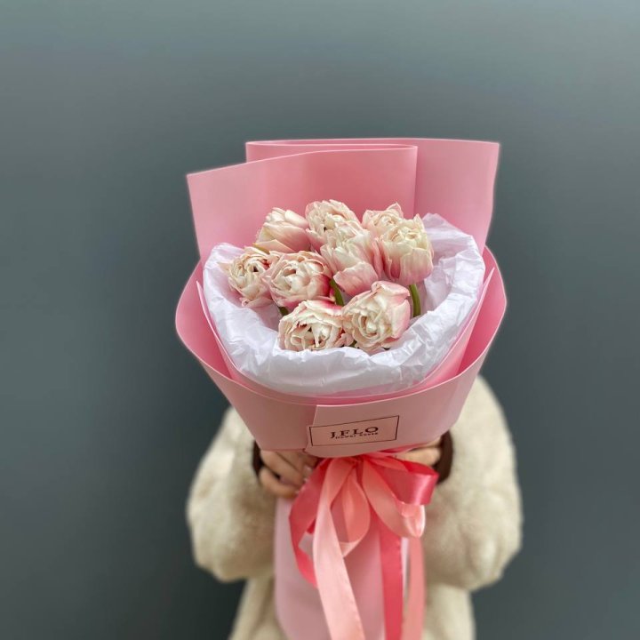 9 нежных тюльпанов в Чите