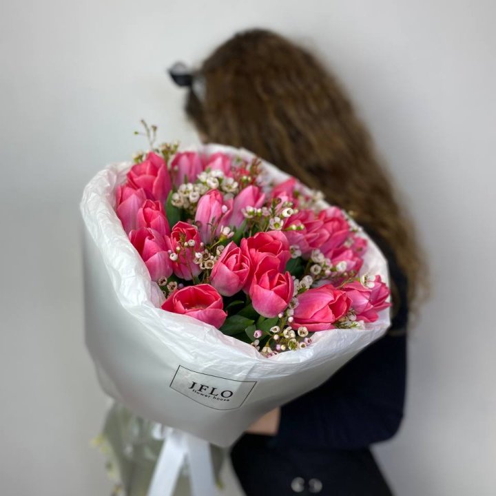 Дуо тюльпаны с хамелациумом в Чите