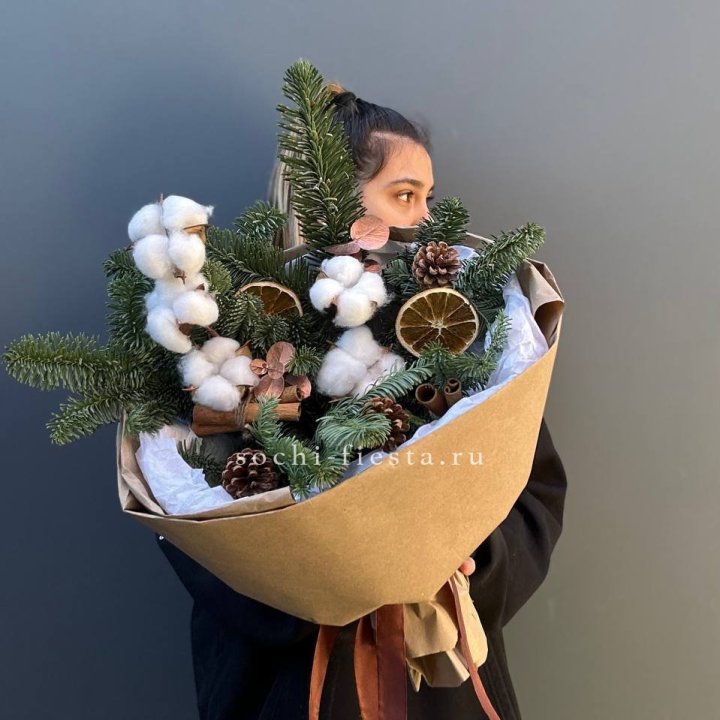 Зимний букет с нобилисом в Чите