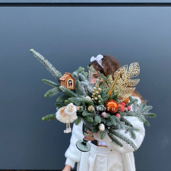 Композиция в бокале огненная  в Чите