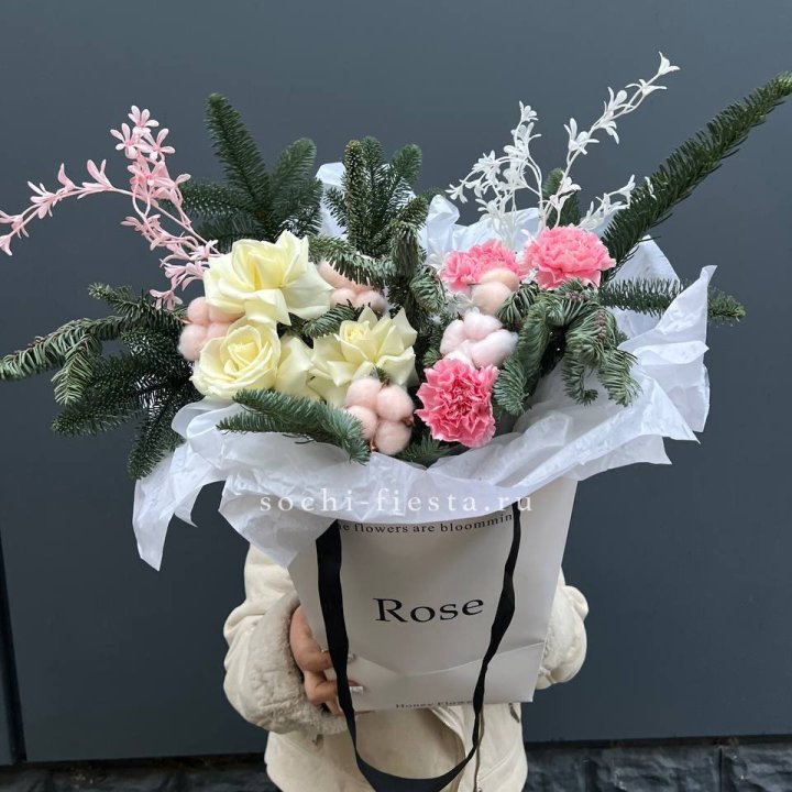 Цветочная сумка с нобилисом в Чите