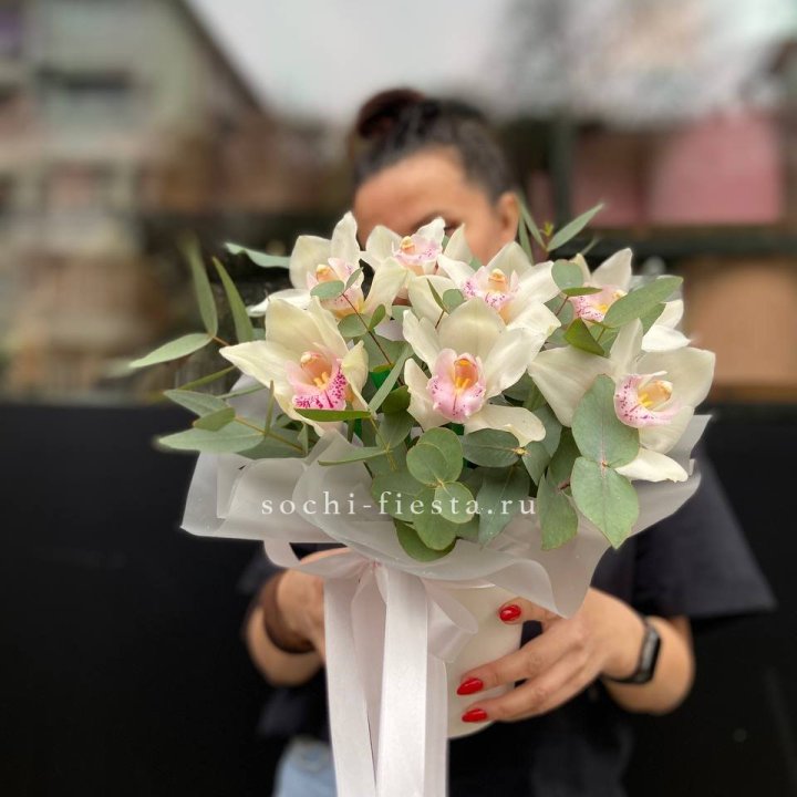 Бокс с орхидеями в Чите