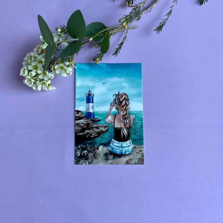 Открытка к букету "Океан" в Чите