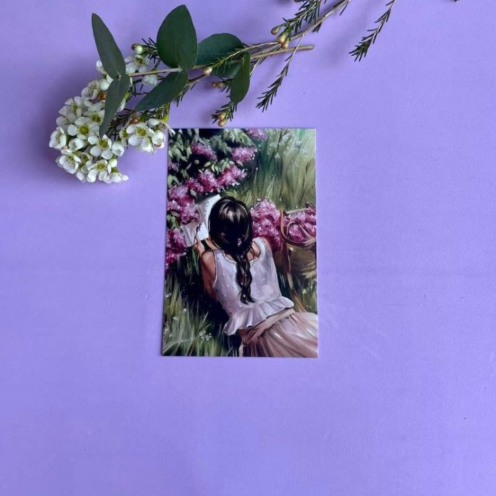 Открытка к букету "Среди пионов" в Чите