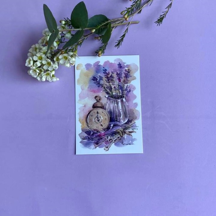 Открытка к букету "Часы" в Чите