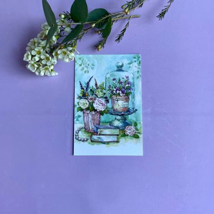 Открытка к букету "Книги" в Чите