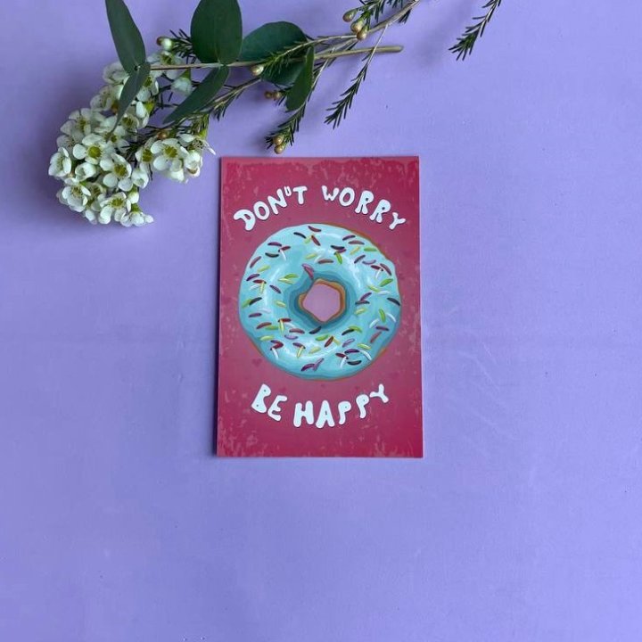 Открытка к букету "Не волнуйся..." в Чите