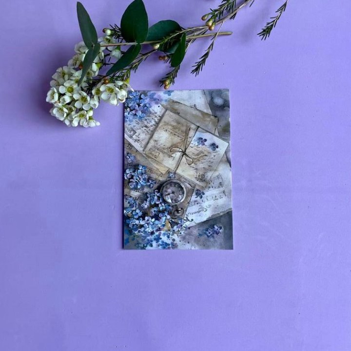 Открытка к букету "Время" в Чите