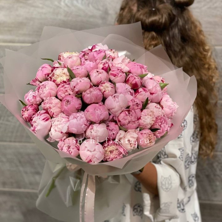 51 розовый пион в Чите