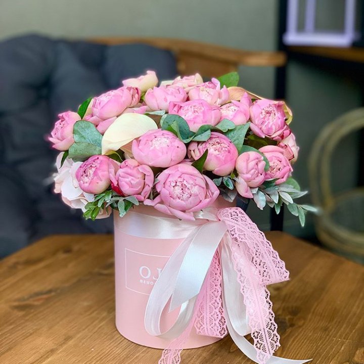 Композиция с пионами №1 в Чите