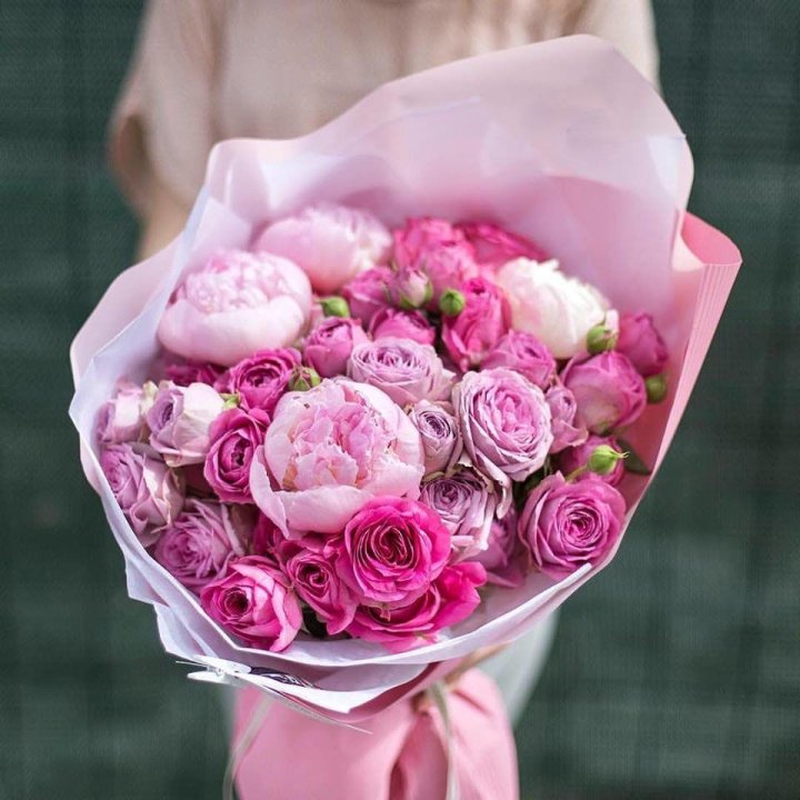 Букет с пионами "Леси" в Чите