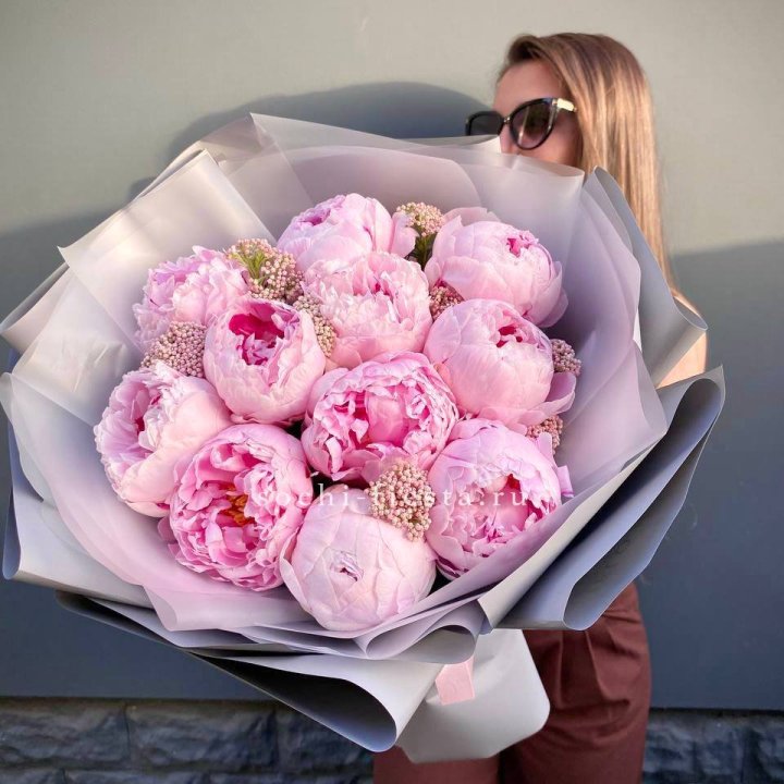 Букет с пионами "Стайл" в Чите