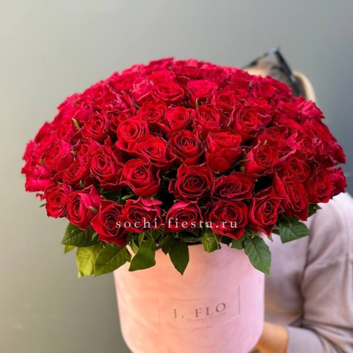 101 кенийская роза в цилиндре в Чите