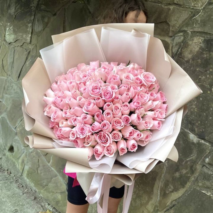 101 нежно-розовая роза Каролина  в Чите