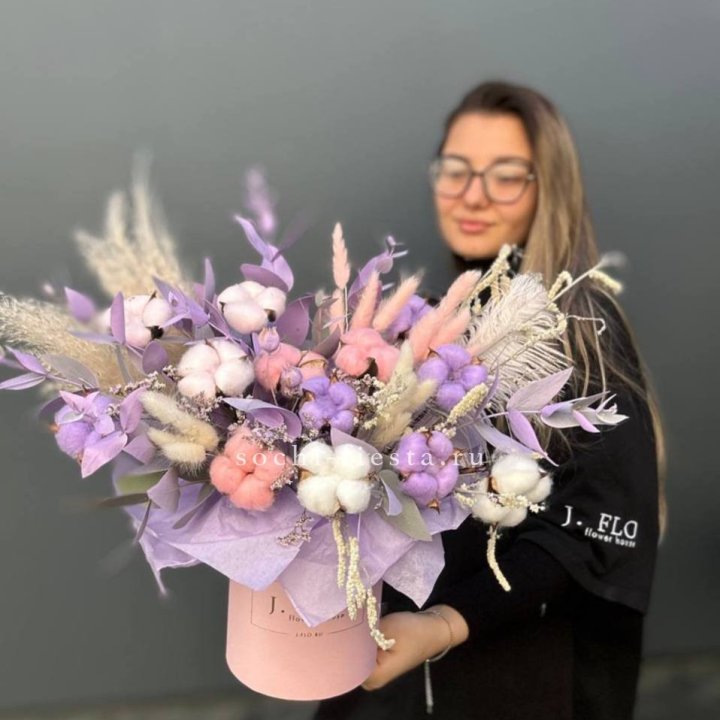 Авторский бокс с сухоцветами №4 в Чите