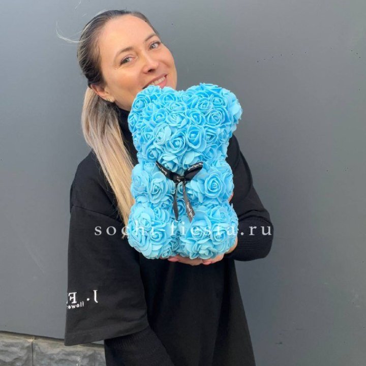 Игрушка медведь голубая в Чите