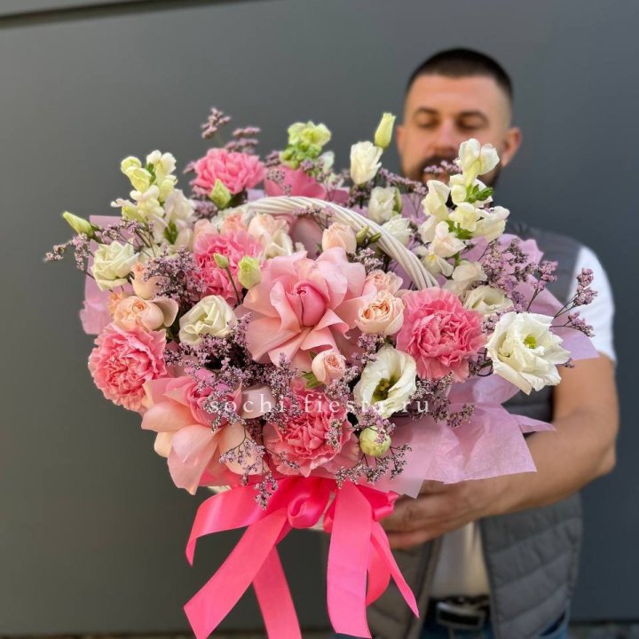 Цветочная корзина №1 в Чите