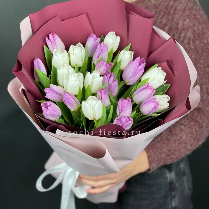 25 тюльпанов микс в Чите